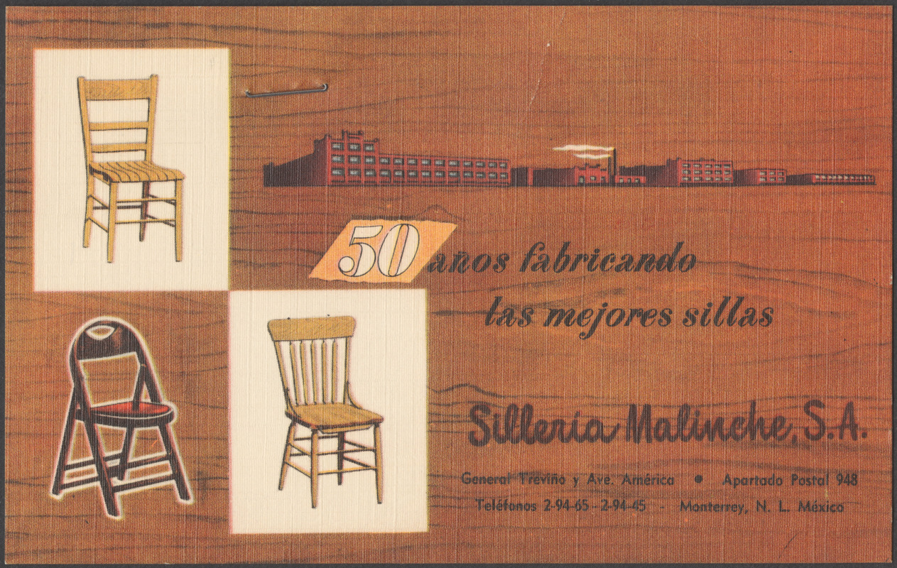 50 años fabricando las mejores sillas, Silleria Malinche, S. A.