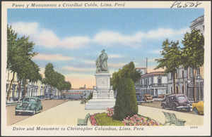 Paseo y monumento a Cristóbal Colón, Lima, Perú