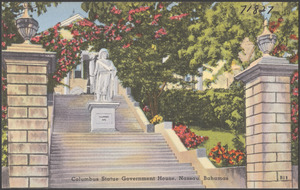 Columbus Statue, Government House, Nassau, Bahamas