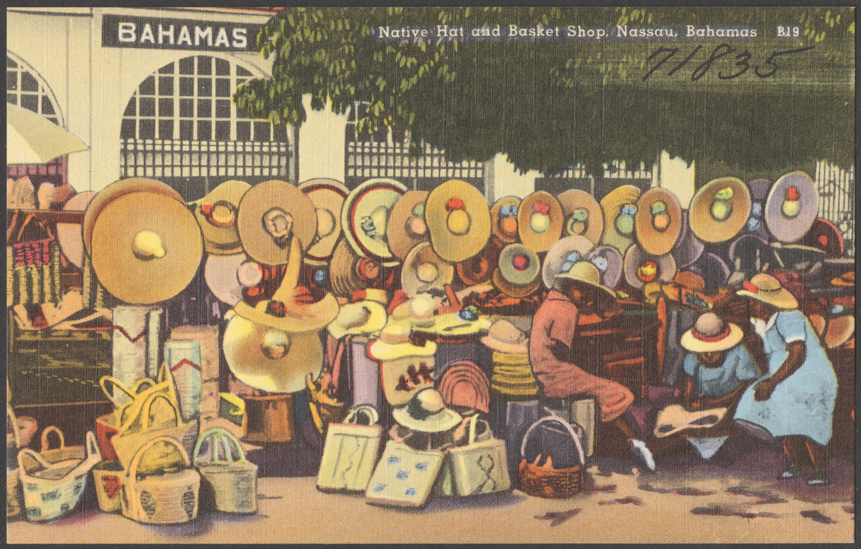 Native hat and basket shop, Nassau, Bahamas