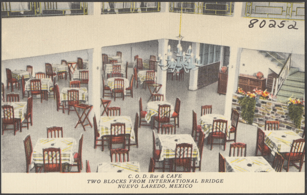 C. O. D. Bar & Cafe, two blocks from International Bridge, Nuevo Laredo, Mexico