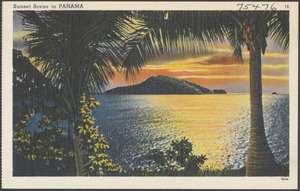 Sunset scene in Panama