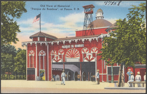Old view of historical "Parque de Bombas", at Ponce, P. R.