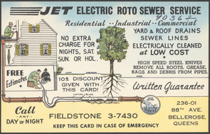 Jet Electric Roto Sewer Service