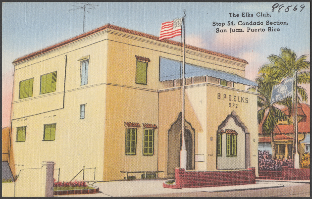 The Elks Club. Stop 54, Condado Section, San Juan, Puerto Rico - Digital  Commonwealth