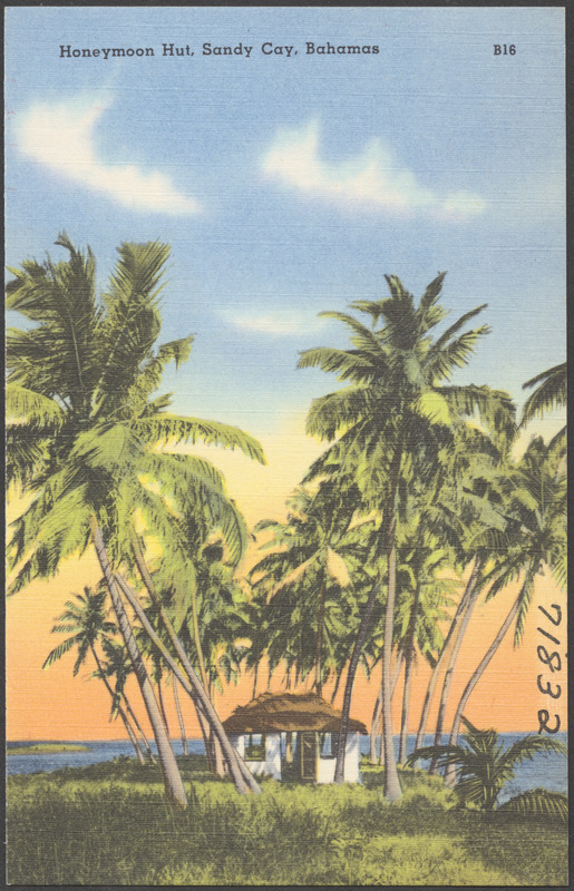 Honeymoon hut, Sandy Cay, Bahamas