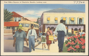 Post office square of Charlotte Amalie, looking east