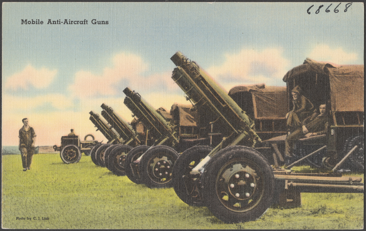 Mobile antiaircraft guns Digital Commonwealth
