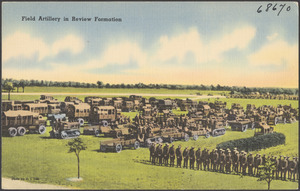 Field artillery in review formation