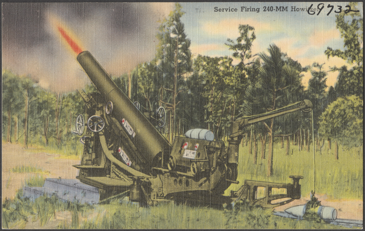 Service firing 240-MM Howitzer