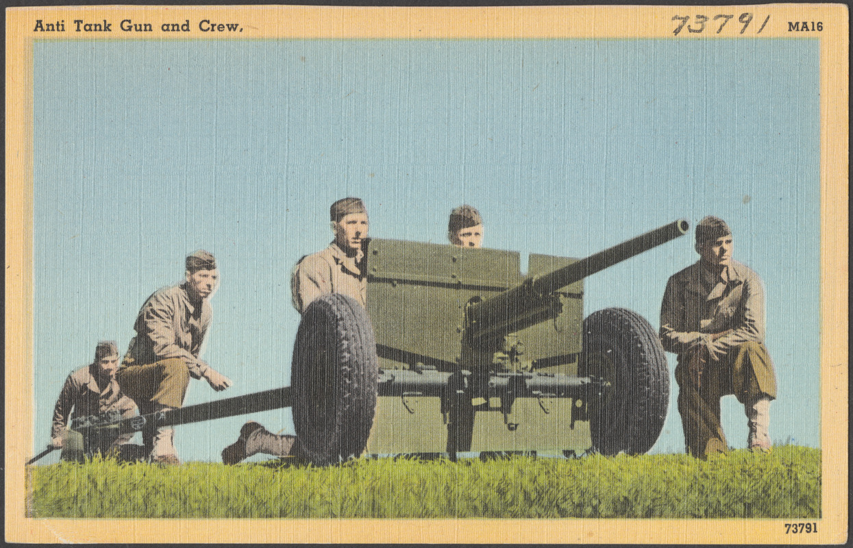 Anti-tank gun and crew