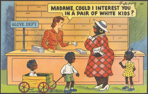 Madame, could I interest you in a pair of white kids?