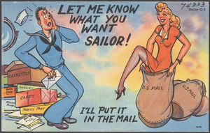 Let me know what you want sailor! I'll put it in the mail