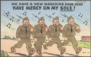 We have a new marching song here, have mercy on my sole!