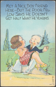 Met a nice boy friend here - but the poor fellow says he doesn't get half what he yearns