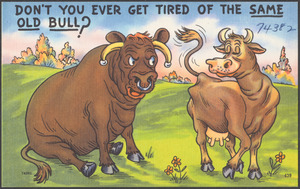 Don't you ever get tired of the same old bull?