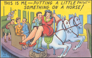 This is me - putting a little something on a horse