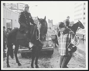 Police on horseback