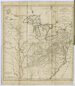 A map of the western part of the territories belonging to the United States of America