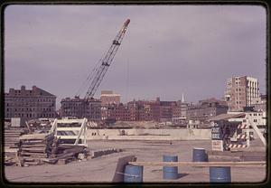 Looking toward Commercial Street from Long Wharf Boston