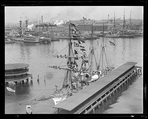 Training ship Nantucket at berth at North End waterfront