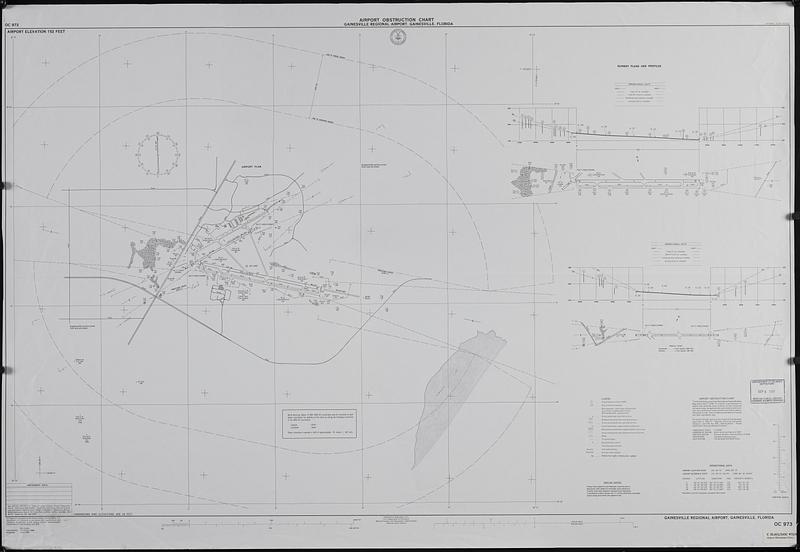 Airport obstruction chart, OC 973, Gainesville Regional Airport, Gainesville, Florida