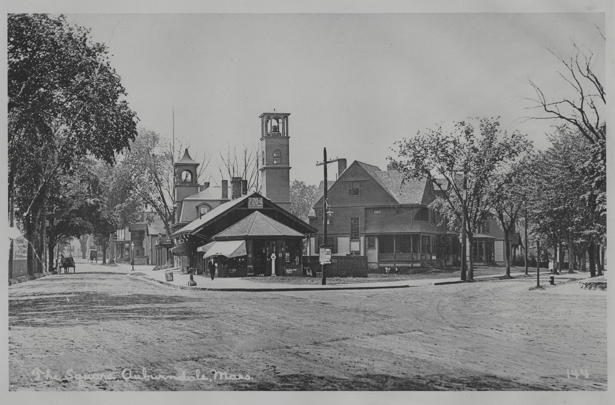 Newton photographs oversize - Newton Village Shops - The Square, Auburndale, Mass. -