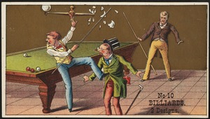 No. 10 Billiards. 2 designs.