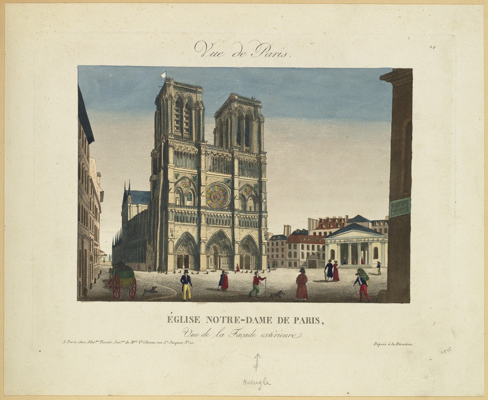 Vue de Paris: Eglise Notre-Dame De Paris