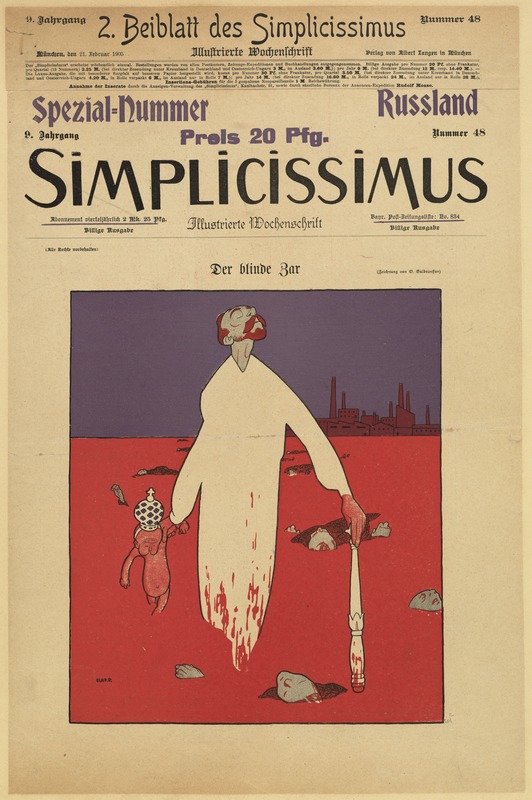 Der Blinde Zar, Simplicissimus Magazine, 1905