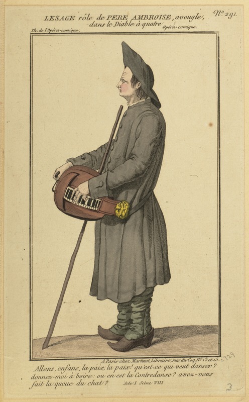 "Opéra-Comique Pere Ambroise, Aveugle"