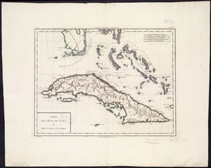 Carte de l'Isle de Cuba et des Isles Lucayes