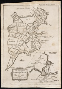 A new and correct plan of the town of Boston, and provincial camp
