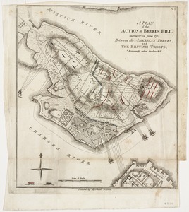 A plan of the action at Breeds Hill, on the 17th of June 1775