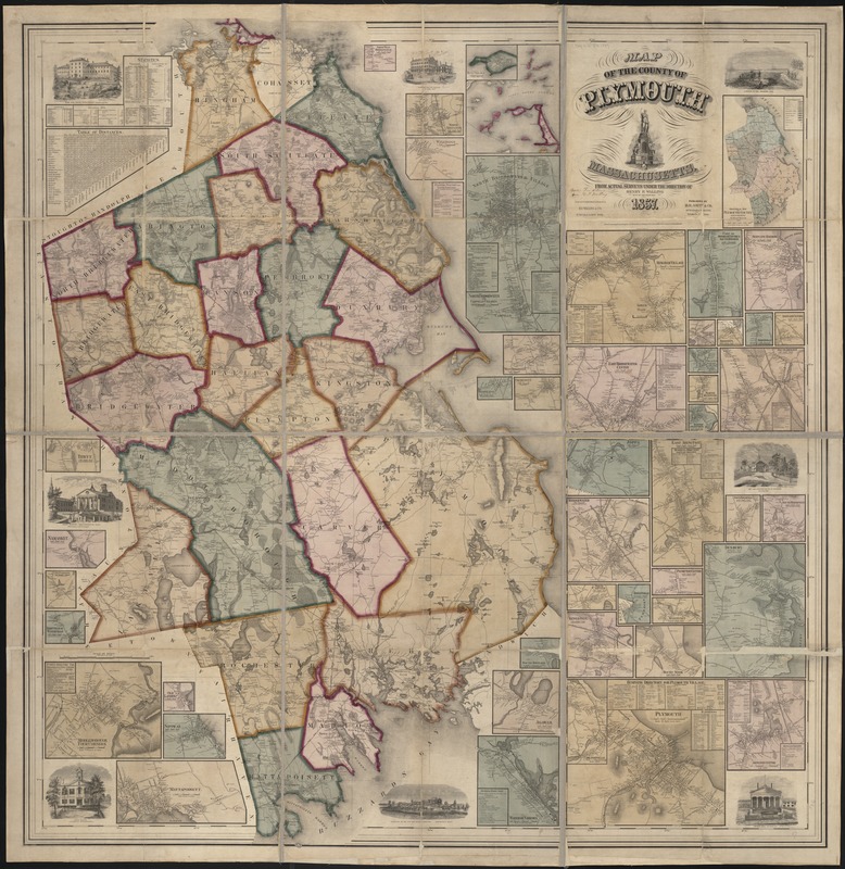 Map of the county of Plymouth, Massachusetts