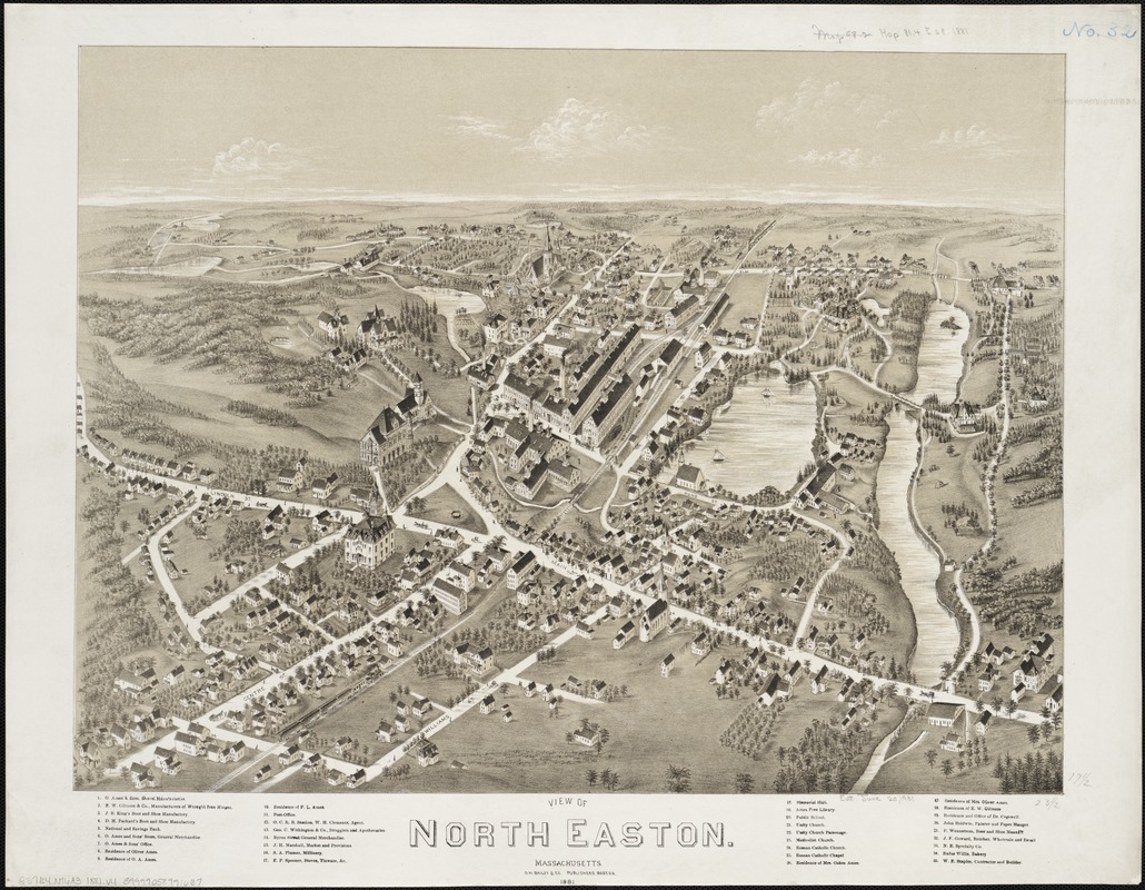 View of North Easton, Massachusetts, 1881