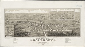 Bird's eye view of the town of Holbrook