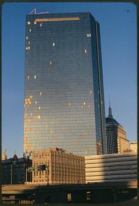 John Hancock Building with wind damage