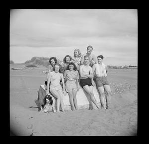 Group at beach