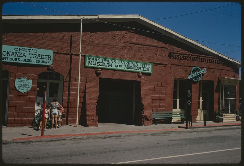 Entrance to Mark Twain's Museum of Memories, Virginia City, Nevada