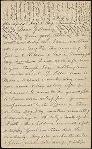 Letter from Zadoc Long to John D. Long, August 5, 1869