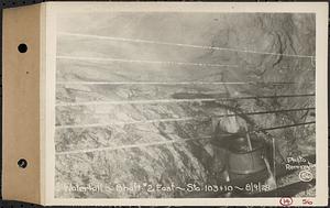 Contract No. 14, East Portion, Wachusett-Coldbrook Tunnel, West Boylston, Holden, Rutland, waterfall, Shaft 2 east, Sta. 103+10, Holden, Mass., Aug. 9, 1929