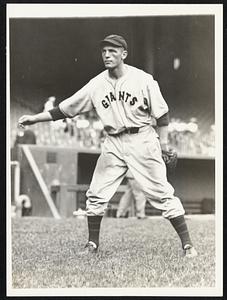 Hal Schumacher, Pitcher for the New York Giants.