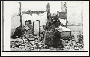 Peruvian tremors crumbled homes and sent residents running into the streets for safety. This picture: A building in Lima was ruined but the occupants escaped. Damage was heavier to the north of Lima where deaths and injuries were numerous. The center of the earthquake was about 150 miles from Lima.