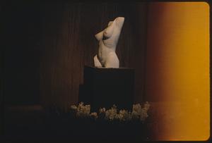 Sculpture of a torso on display