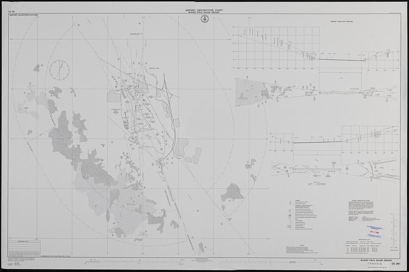 Airport obstruction chart, OC 361, McNary Field, Salem, Oregon