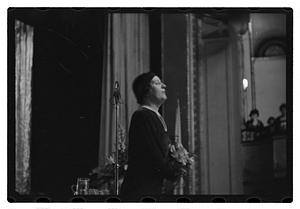 Mrs. Cecil R. Nickolls, at Youth Conference - Hotel Statler