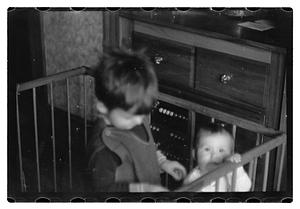 Children in a crib