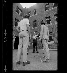 Sheriff Buckley and prisoners at Middlesex County Jail, Billerica