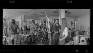 Painting class at BU School of Fine & Applied Art (SFAA), Boston